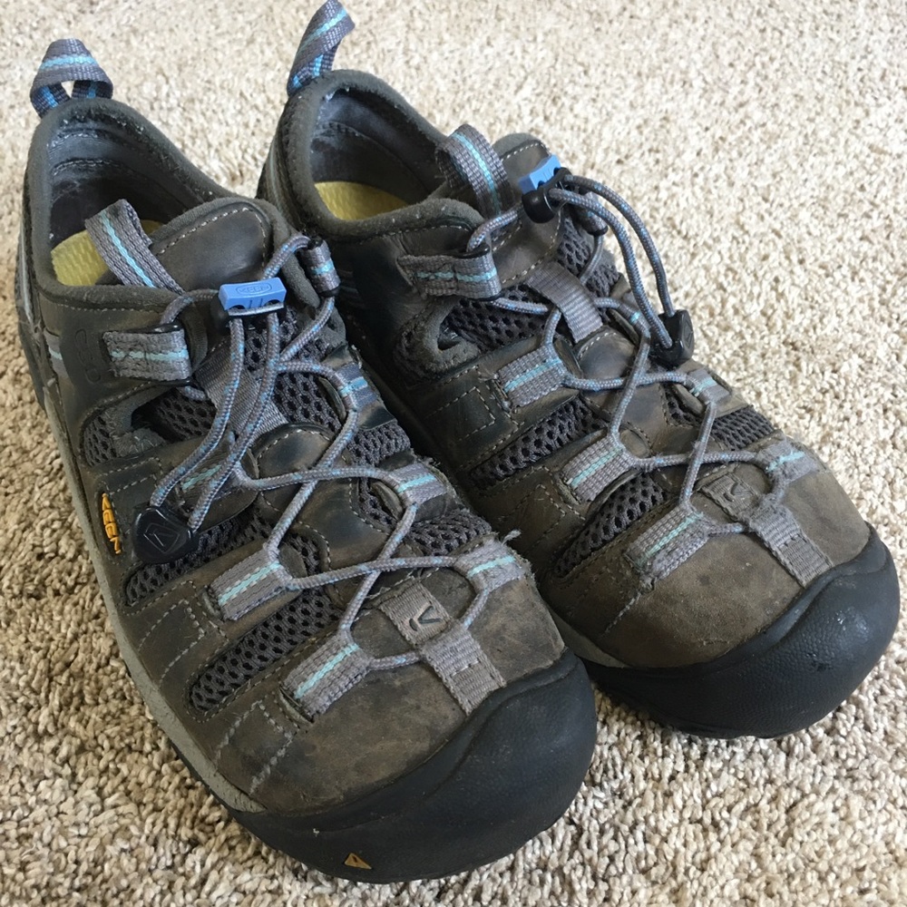 KEEN Atlanta Cool Grey Steel Toe Work Shoes 7.5